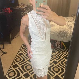 NWT forever 21 high neck lace dress